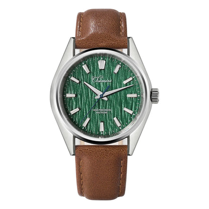 Chameri GS05 40mm Men Quartz Watch VH31 Sweep Second Movement Watches Sapphire Waterproof 100m Stainless Steel Wristwatch