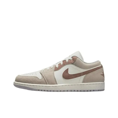 NIKE Air Jordan 1 Low Fashionable Comfortable Skate Shoes Non-Slip Durable Unisex Basketball Shoes 553558-007