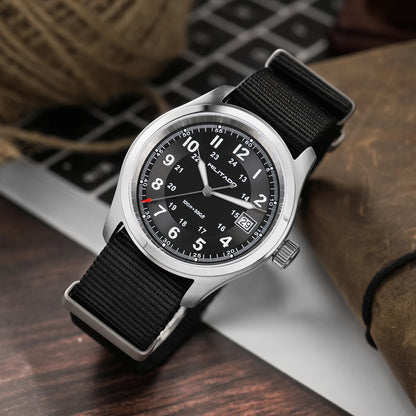 Militado ML08 Quartz Watch Ronda 515/VH31 Movement Domed Sapphire Wristwatch BGW9 Luminous 10Bar Waterproof 38mm Vintage Watches