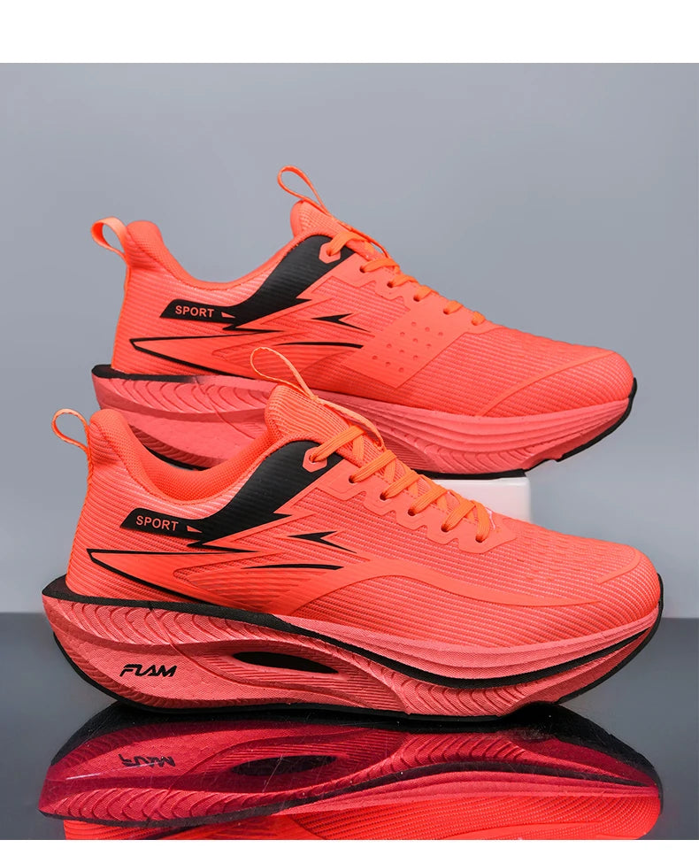 Men's Sports Running Shoes Marathon Air Cushion Breathable Lightweight Comfortable Women's Outdoor Athletic Sneakers Jogging Tennis