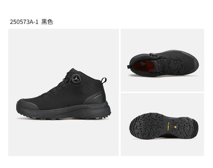 Zapatos de cuero HUMTTO para hombre, calzado deportivo de invierno para camping y actividades al aire libre, botas de trekking transpirables, zapatillas de senderismo antideslizantes para hombre