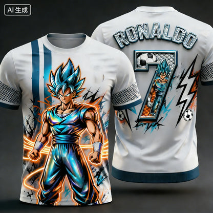 2026 New Arrivals Dragon Ball Z Goku Vegeta Special Edition Football Jersey Ronaldo No.7 Football T-shirt Fan Special Jersey top
