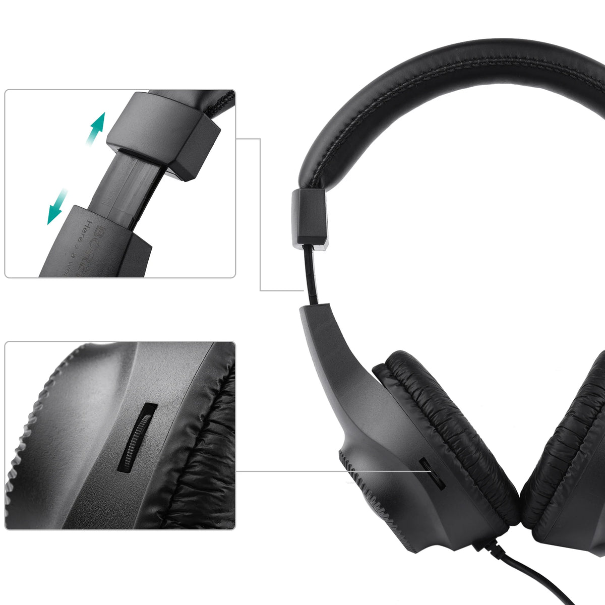 JEAmplifier-Casque supra-auriculaire stéréo filaire, casque audio pour piano électrique, centre commercial, pilote 50mm, prise 6.5mm
