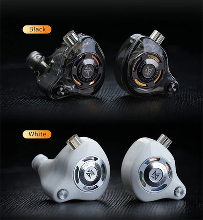 Auriculares IEM Gaming KZ Gale – Monitores In-Ear HiFi com driver superlinear e cabo de 2 pinos destacável banhado a prata