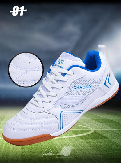 Men's Professional Soccer Cleats Anti-Slip Futsal Training Cleats Wear-Resistant Ultralight Outdoor Indoor Unisex Sneakers