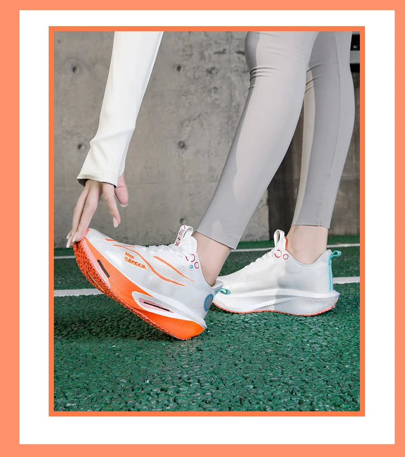 Carbon Plate Running Shoes Men Women Professional Marathon Racing Sneakers Breathable Lightweight Road Running Training Shoes