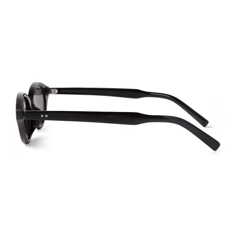Trend Tortoise Shell Cat Eye Sunglasses 2025 Women Men Brand Designer Sun Glasses Cateye Rivets Narrow Frame Shades Female UV400
