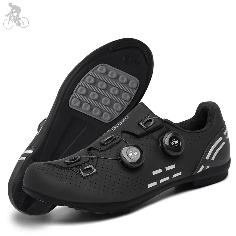Lock-Free Cycling Shoes, Flat Pedal Shoes for Men, Bike Cleat Sneakers, MTB Bicycle Biking Shoes for Women, Breathable Indoor Boots