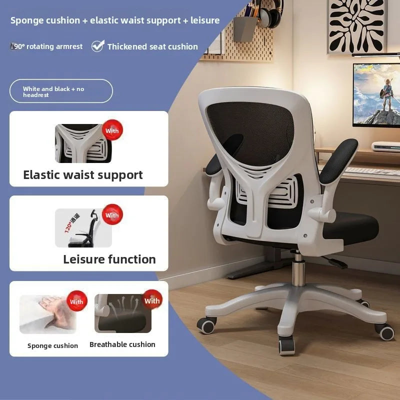 Sedia da gaming ergonomica per dormitorio e ufficio, ideale per lunghe sessioni, comoda sedia per scrivania e computer, sedia da gaming confortevole