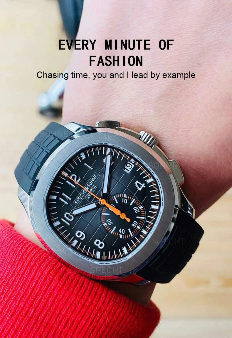 Dropshipping 2026 Best Selling Products Wristwatches For Men Specht&Sohne Male Quartz Sports Watches Rubber Strap Waterproof