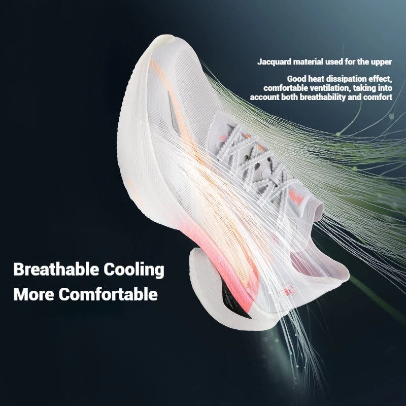 361 Degrees Furious 1.5 Men Running Sports Shoes Breathable Racing Marathon Rebound Cushioning Stable Male Sneakers 672512223F