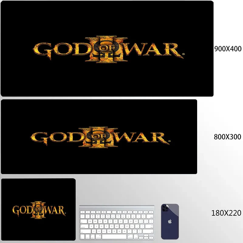 Gaming God of War Mouse Pad 80x30 Computer Accessories Mousepad Xxl Game Mats Deskmat Gamer Desk Mat Mause Anime Office Pc Pads