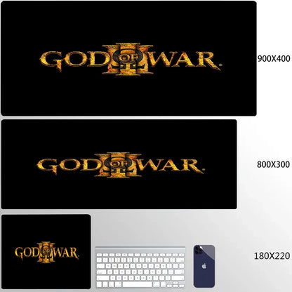 Gaming God of War Mouse Pad 80x30 Computer Accessories Mousepad Xxl Game Mats Deskmat Gamer Desk Mat Mause Anime Office Pc Pads