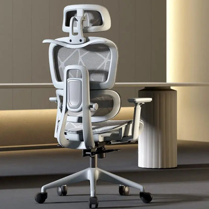 Ergonomic Office Computer Chair with Lumbar Support, Reclining Gaming Chair, Breathable Mesh Desk Chair, Adjustable Swivel Executive Chair for Long Sitting