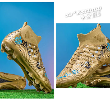 New Men's Professional Soccer Shoes Non-slip Football Boots Unisex Breathable Futsal Sports New Cleats Drop Shipping Ultralight