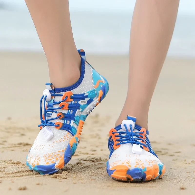 Unisex Quick-Drying Breathable Aqua Shoes Barefoot Beach Footwear for Adults and Kids Gym Outdoor Training Sneakers Size 28-46