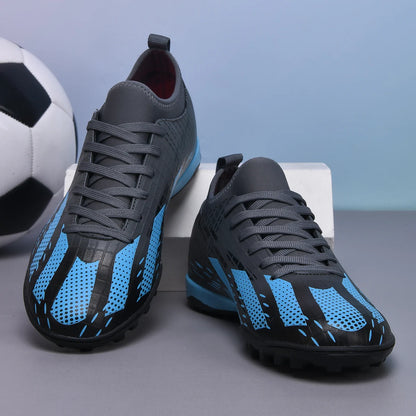 Novas chuteiras de futebol para homem, futsal e futebol indoor, botas desportivas para jogo e treino, criança, pitons TF para relva, proteção no tornozelo, bestseller, alta qualidade, leves