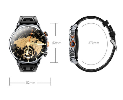 8GB+128GB RAM 5G/4G Smart Watch 1.95 inch AMOLED 1880mah Battery 500W Camera GPS WIFI Google APP Download Smartwatch Android 9.0