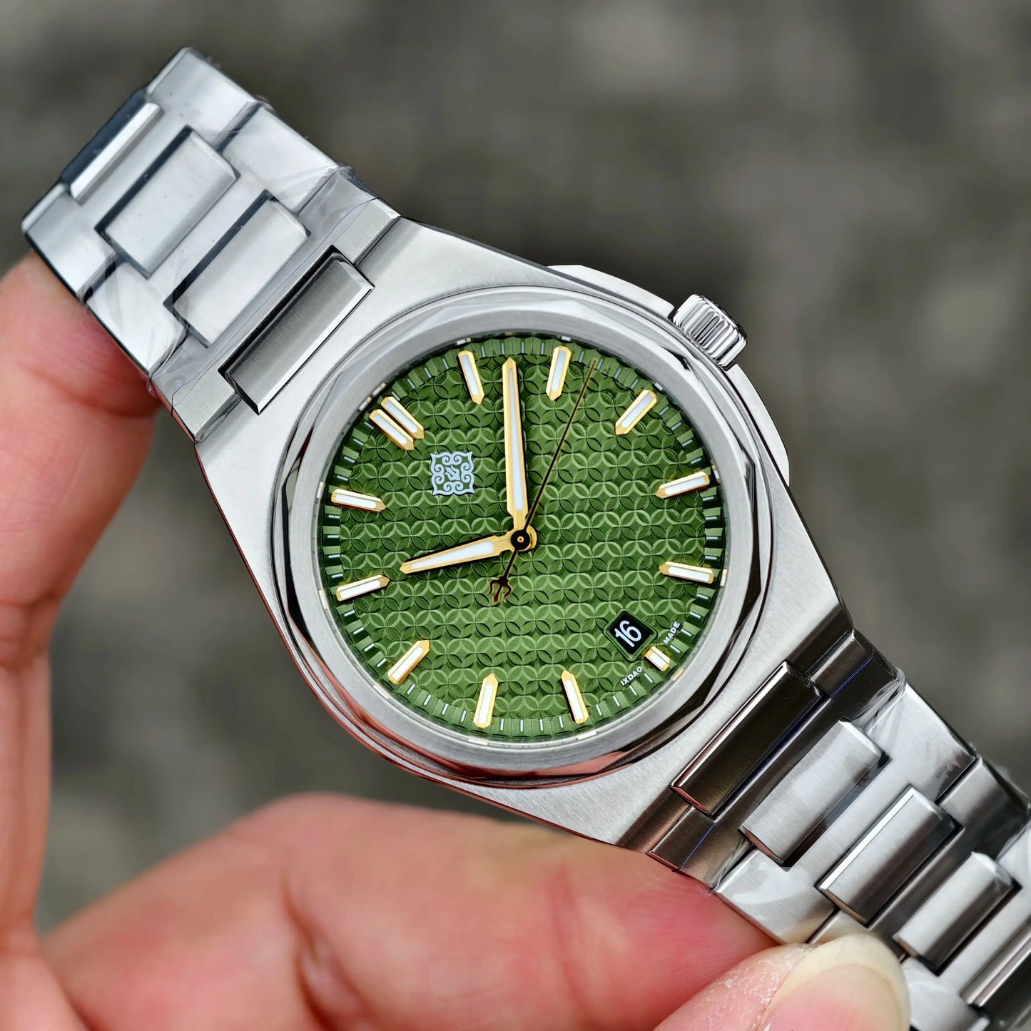 IX&DAO 2026 New 37mm Warrior Men's Automatic Mechanical Watch Miyota 9015 Movement Sapphire Stainless Steel Waterproof 10Bar