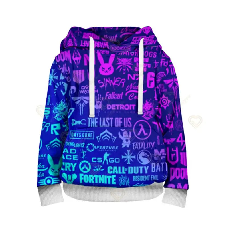 Fortnite Boys Cool Heroes Cosplay Hoodie Cartoon Sweatshirt Kid Clothes Spring Autumn Baby Coat Children Hooded Jacket
