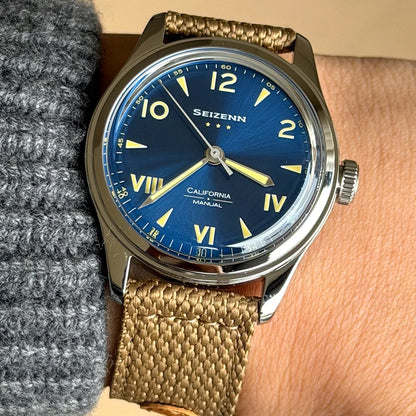 Classic Retro Arrow Pilot Watch Male Mens WWII 12 Mechanical Satch Manual Hand Wind Luminous Stain Steel Merkur 38mm Case