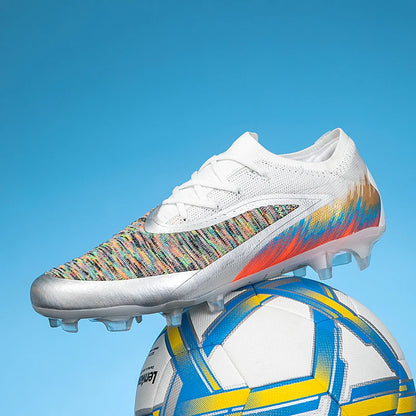 New Men Football Boots Shoes Match Training Soccer Shoes Non-Slip Cleats Long Spikes FG Ultralight Outdoor Sneaker Drop Shipping