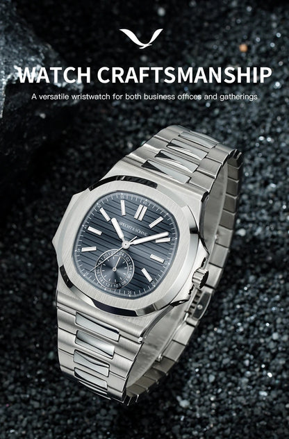 Specht & Söhne New Classic 40.8MM Ultrathin Watch For Men Japan VH60 Movt Sapphire Crystal 5980 Sports Wristwatch 50M Waterproof