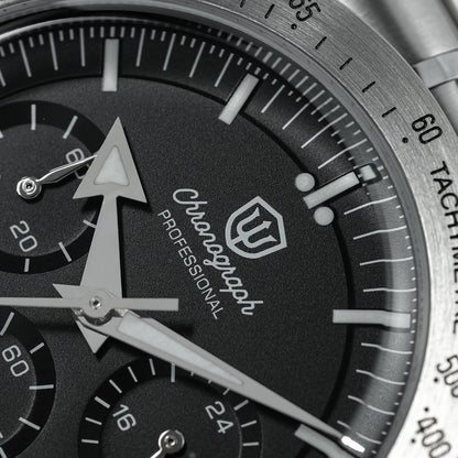 Relógio Masculino Watchdives New Wd1863 Quartz VK63 Chronograph, Safira Abaulada, Impermeável, 39Mm, Aço, Marca Premium, Luxo Business