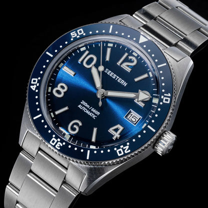 Sugess Diveing Watch of Men Automatic Mechanical Wristwatches 20ATM Waterproof Sapphire NH35A Movement BGW9 Luminous New S434-2