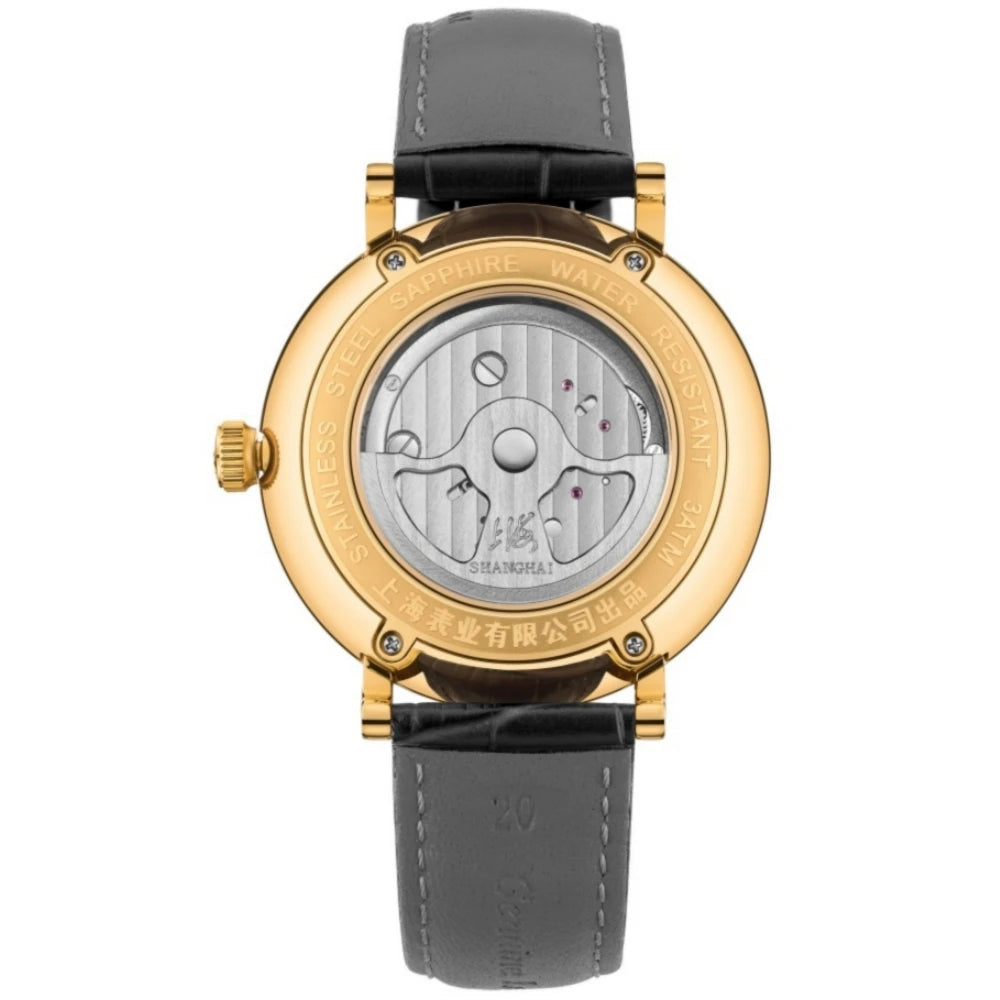 Shanghai The Bund Sky Dome Series Men's Mechanical Watch, 42mm Center Flywheel Automatic, Limited Edition Brand Watch