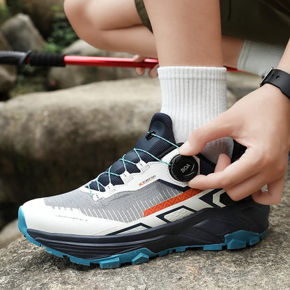 Scarpe da running da uomo primavera/estate, scarpe da trekking outdoor resistenti all’usura con chiusura BOA, stile sportivo e casual traspirante