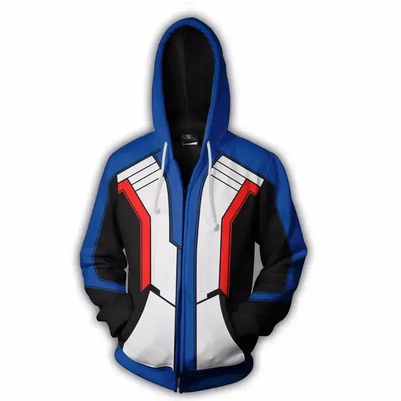 Sweatshirt com Capuz de Anime e Gaming com Impressão 3D Overwatches DVA DJ, Fato de Cosplay, Casaco com Capuz para Mulher, Homem e Casal, Top de Vestuário