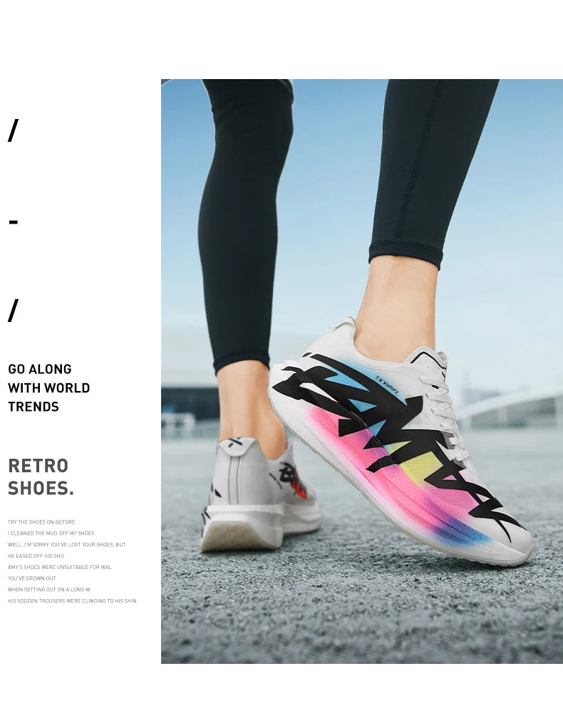 Sports Shoes for Men, Casual Running Shoes, Unisex Jogging Shoes, Popcorn Outsole, Lightweight Breathable Sports Shoes, Women's Non-Slip Shock-Absorbing Athletic Running Shoes 34-44