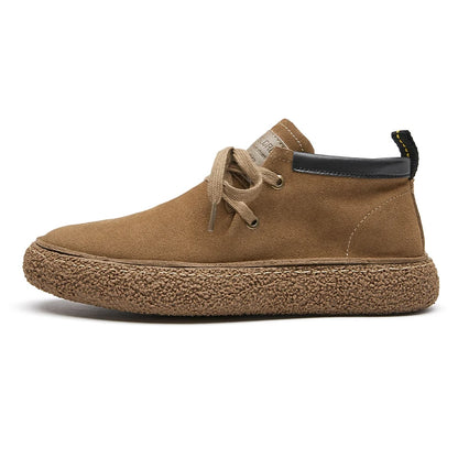 Pantofi casual din piele de căprioară pentru bărbați, de marcă de lux, din piele naturală, realizați manual, cu design antiderapant, pentru primăvară și toamnă