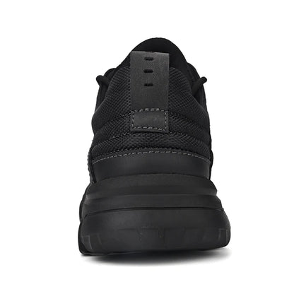 HIKEUP Comfortable Men Trekking Sneakers Male Shoes Waterproof Rubber Sole High Quality Hiking Shoes Wear-Resistant Non-Slip