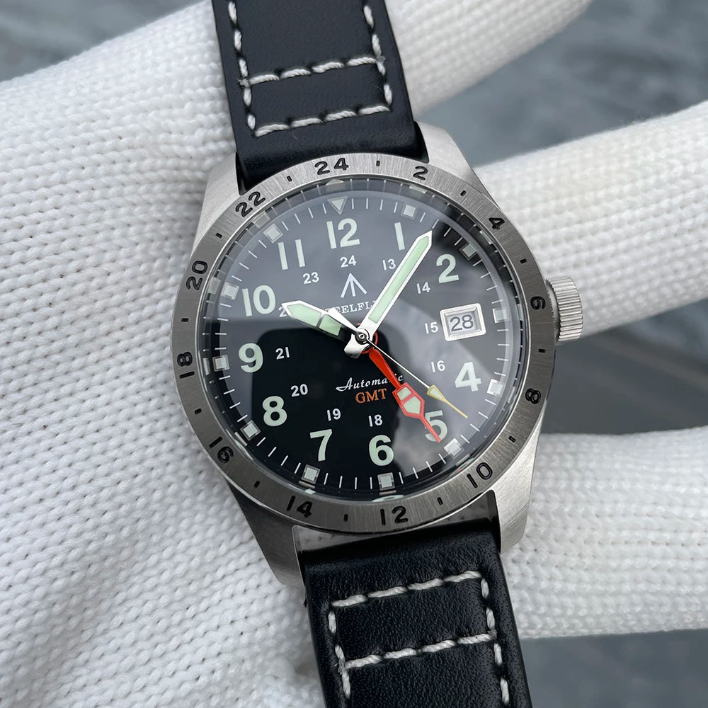 Relógio de pulso mecânico STEELFLIER Official SF792 GMT, movimento NH34, luminescência Super BGW9 C3, resistente à água até 200M, relógio de mergulho de luxo para homem