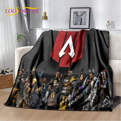 Apex Legends Game Gamer Cartoon Soft Plush Blanket,Flannel Blanket Throw Blanket for Living Room Bedroom Bed Sofa Picnic Cover