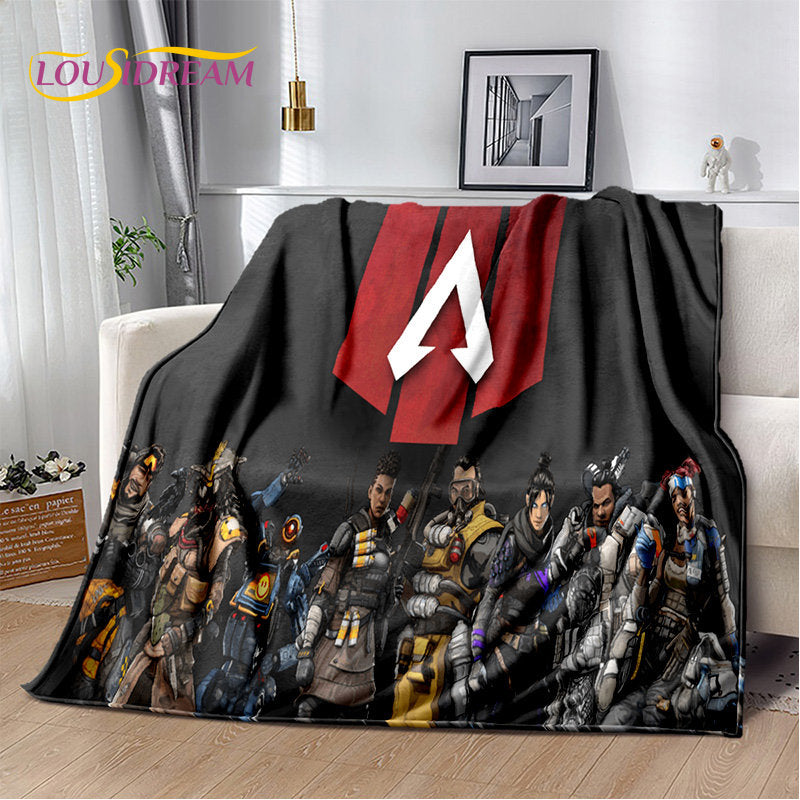 Apex Legends Game Gamer Cartoon Soft Plush Blanket,Flannel Blanket Throw Blanket for Living Room Bedroom Bed Sofa Picnic Cover