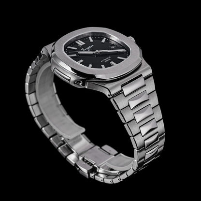 Sugess Man Watch Automatic Mechanical Wristwatches Miyota 9015 Movement MOP Dial Luminous Waterproof 5bar Bracelet Luxury S466