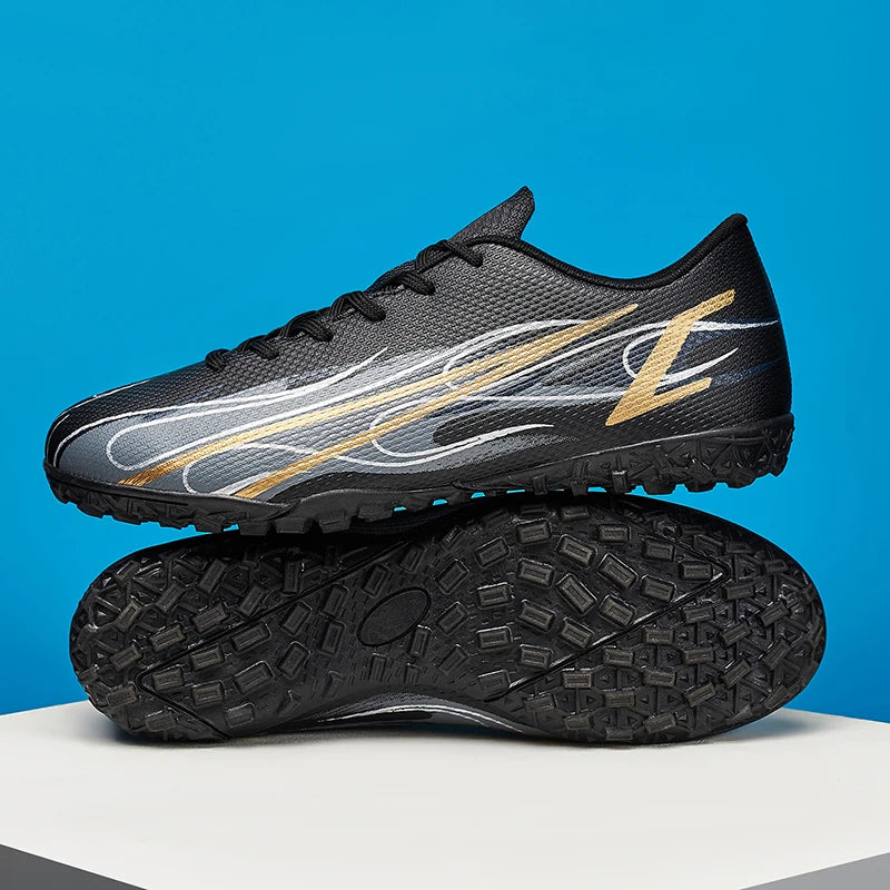 Scarpe da calcio da uomo taglie grandi 46 47 per allenamento e partite, erba sintetica TF, con tacchetti, calzature maschili internazionali