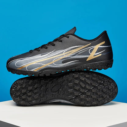 Scarpe da calcio da uomo taglie grandi 46 47 per allenamento e partite, erba sintetica TF, con tacchetti, calzature maschili internazionali