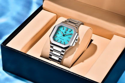 2026 New PAGANI DESIGN Square Quartz Luxury Watch for Men AR Sapphire Mirror Japan Movt Man Watch Luminous 316L All Steel Watch