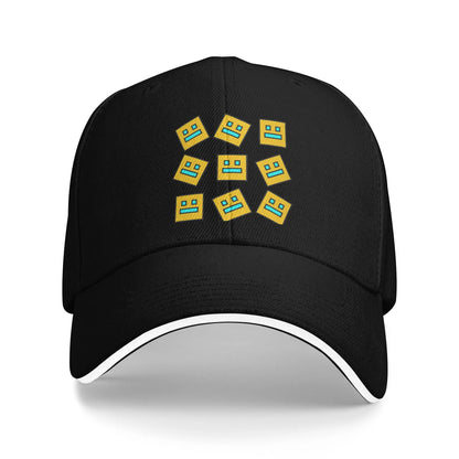 Geometry Cube Gaming Dash Casquette de baseball Hip Hop Sandwich Hats Unisexe Casquette « Dad Hat » ajustable Sport