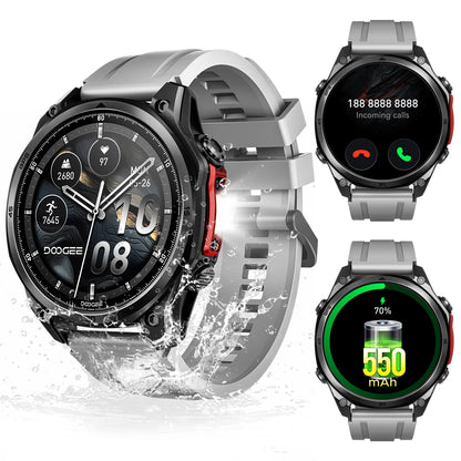 DOOGEE ANYWISE W1 PRO AI Smart Watch 1.43" AMOLED Display 5ATM IP68 Water Resistance GPS Tracking Sport Watch with Offine Maps
