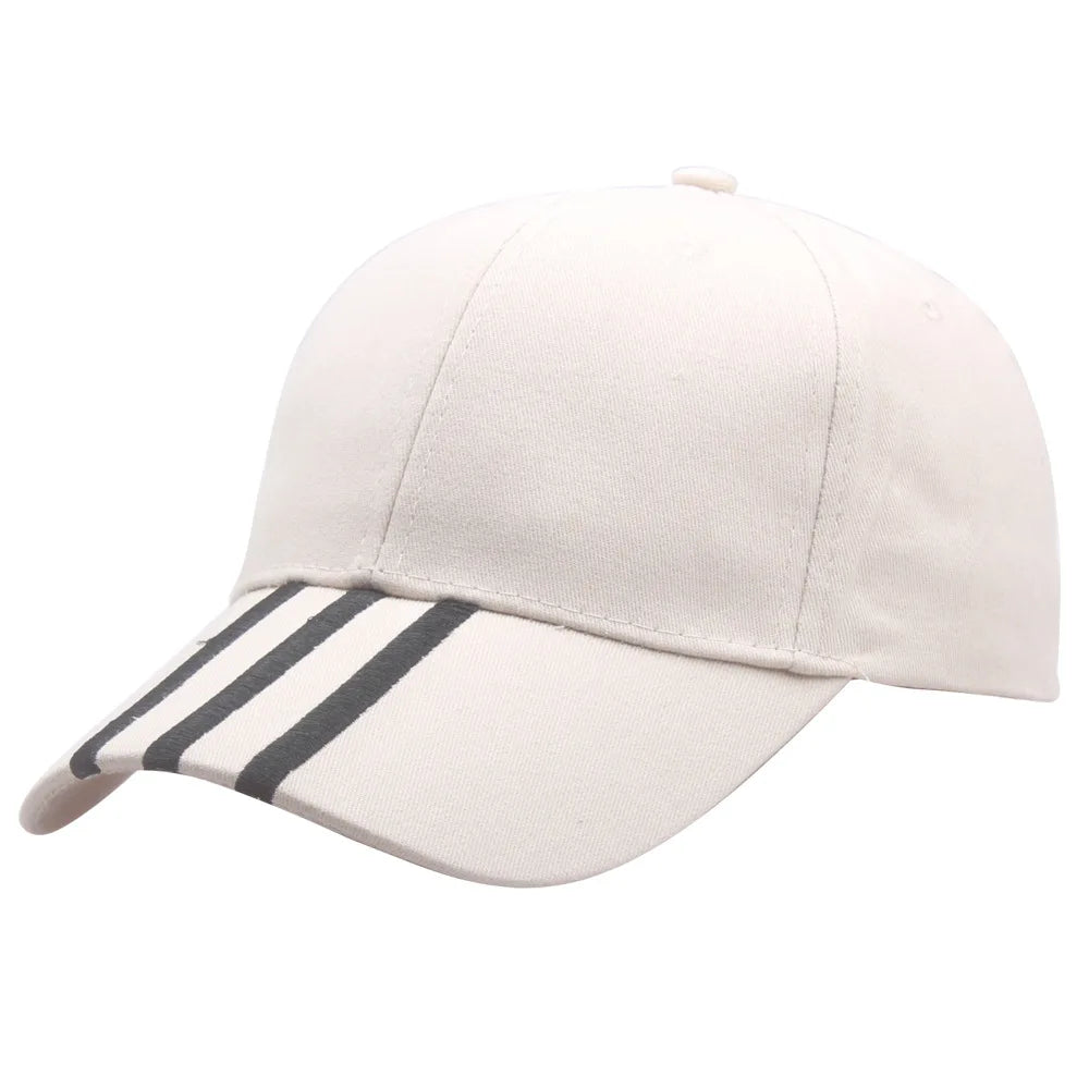 Baseballkasketter til mænd Casual bomuldsbroderede stribede snapback-hiphop-kasketter til kvinder Udendørs sportskasketter til mænd Gorras