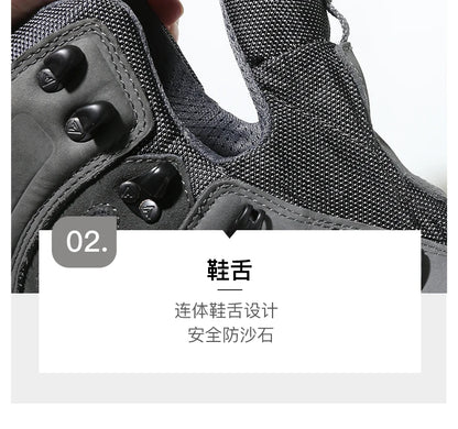 HUMTTO Hiking Shoes Men's Waterproof Hunting Boots Tactical Desert Combat Ankle Trekking Boots Male Women Warm Leather Sneakers