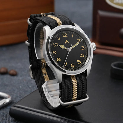 Militado ML08 V2 Vintage Quartz Watch Military VH31 Movement  Double Sapphire Crystal C3 BGW-9 Luminous Waterproof 38mm Watch