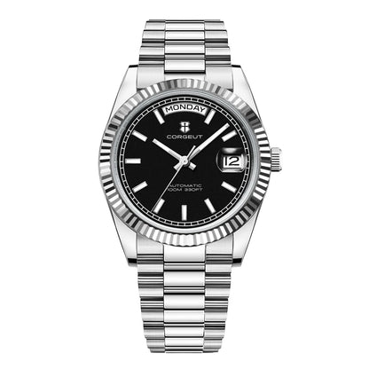 Orologio da uomo Corgeut Luxury 36MM ST1644 automatico meccanico con zaffiro, Relógio Masculino 10BAR, day, swim e dress watch