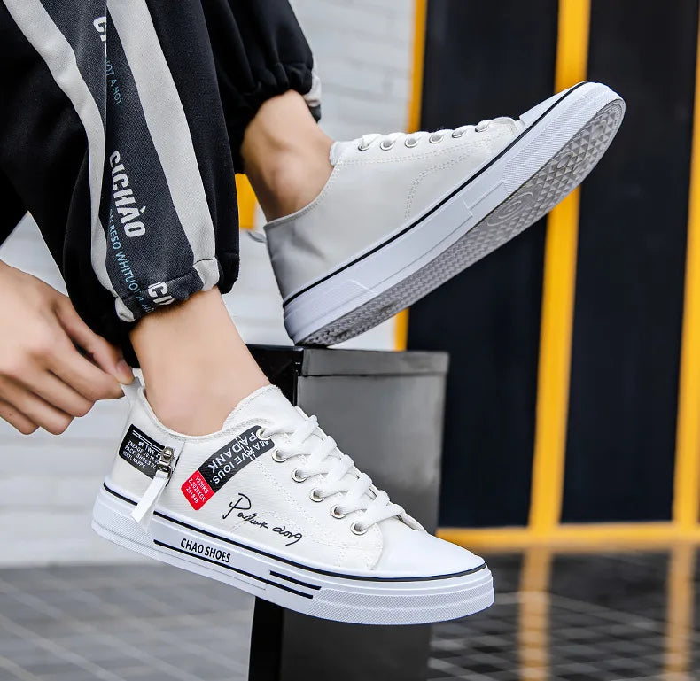 2025 été hommes toile baskets basses décontracté respirant chaussures pour adolescent à la mode léger jeunesse Streetwear confort chaussures