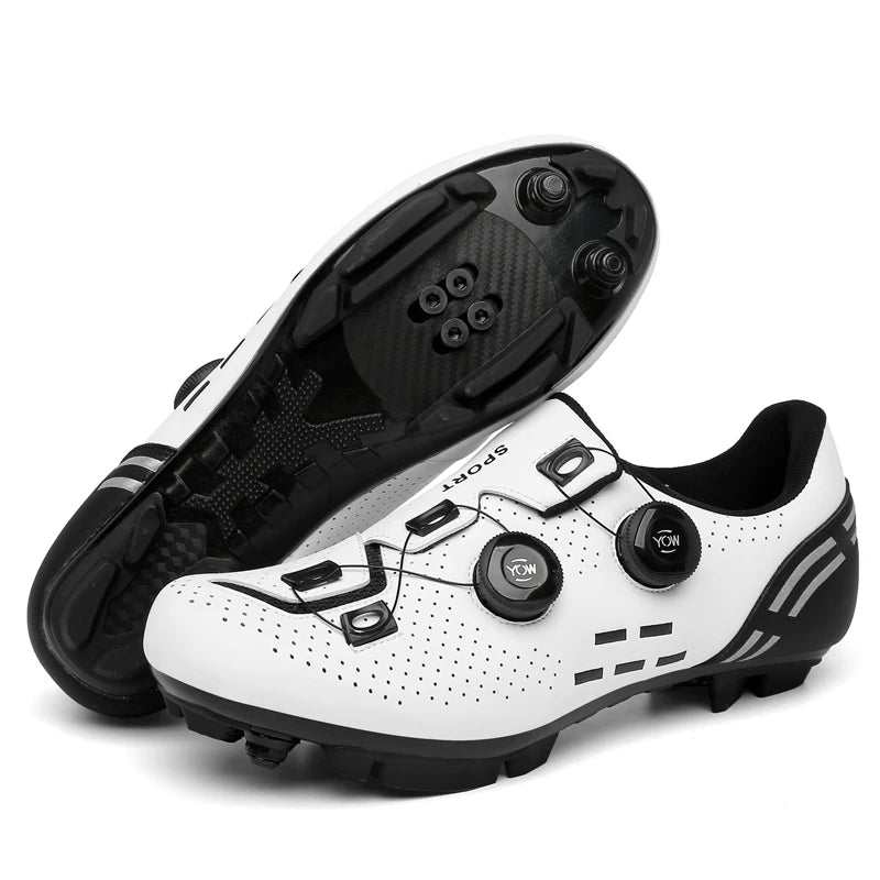 Sapatos de Ciclismo de Alta Qualidade para Homem SPD Autoencaixe Estrada Bicicleta Desporto Sapatos de Ciclismo MTB de Montanha Antiderrapantes para Mulher 36-47